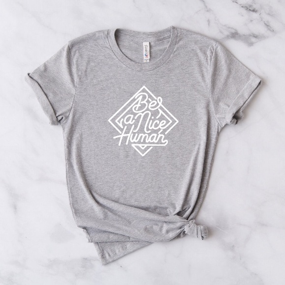 Be a Nice Human T-shirt • Made to order! 🧶 - Picture 7 of 8